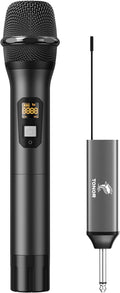 Wireless Microphone UHF Cordless Handheld Mic System - Reliable 200ft