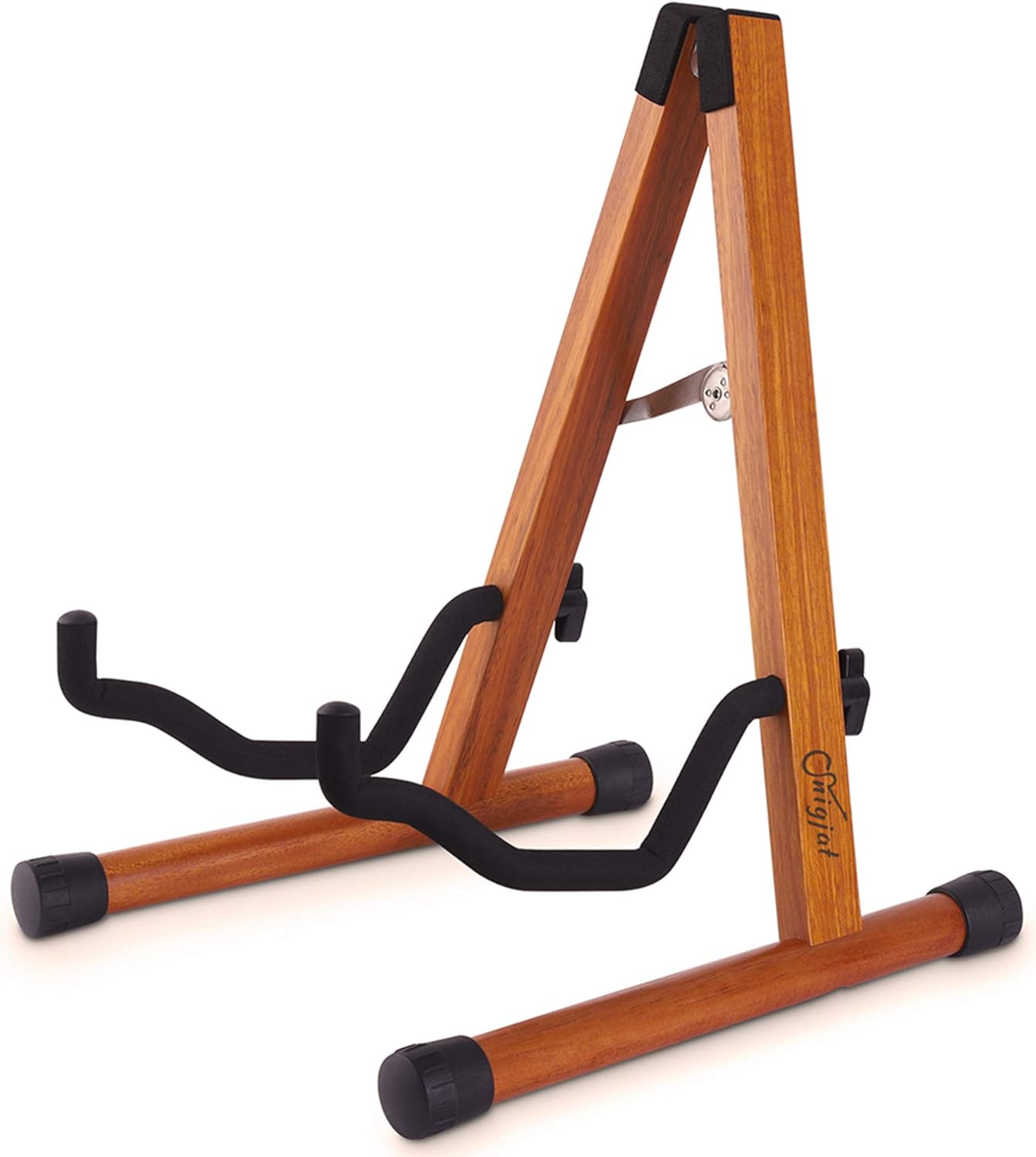 Adjustable Rosewood Guitar Stand - Sturdy & Portable!