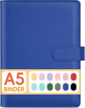 Sooez A5 Notebook Binder 6 Ring Planner with Magnetic Closure