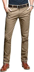 Match Men's Tapered Slim Casual Trousers - Tailored Everyday Fit