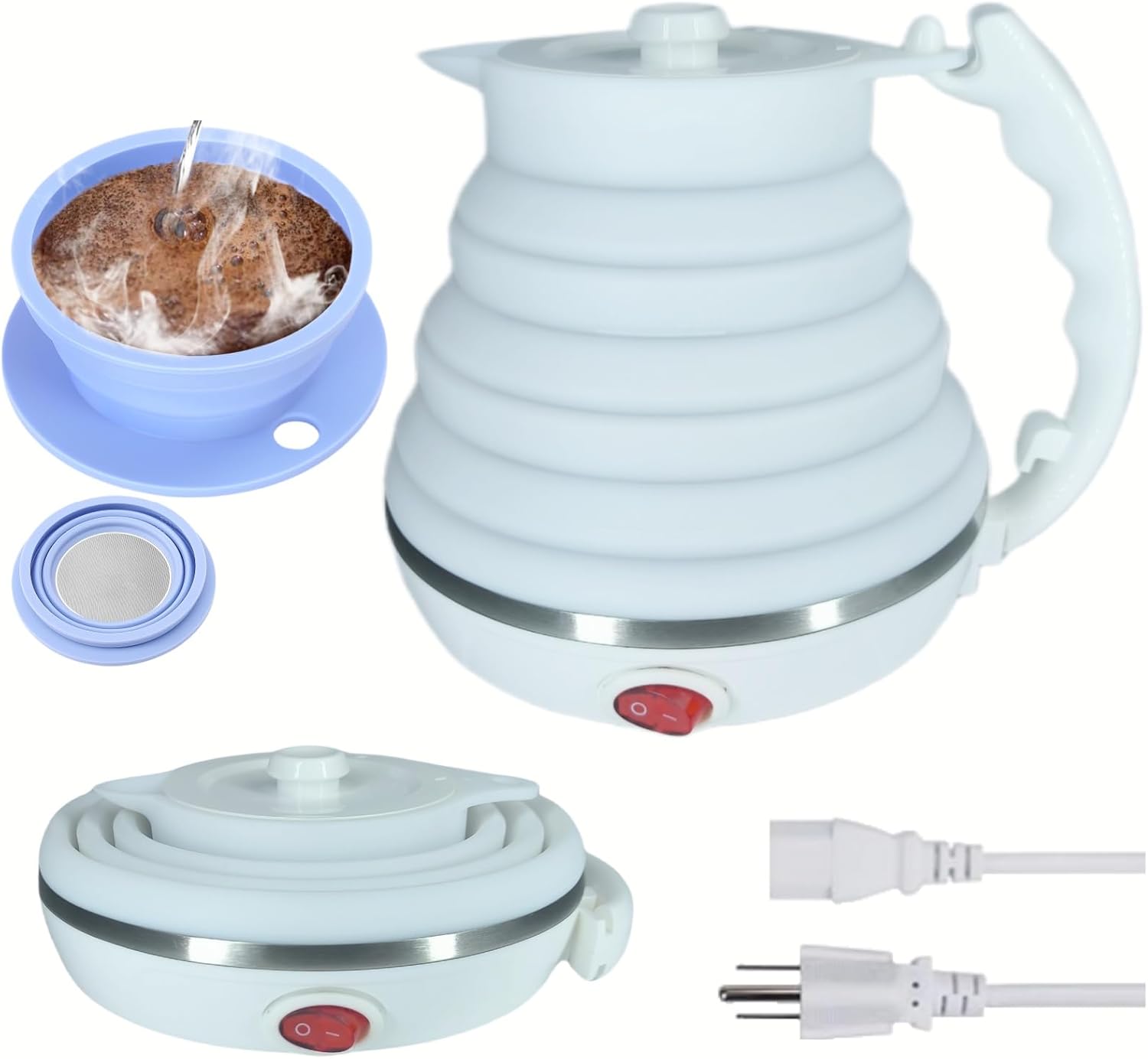 Compact Travel Kettle & Coffee Set
