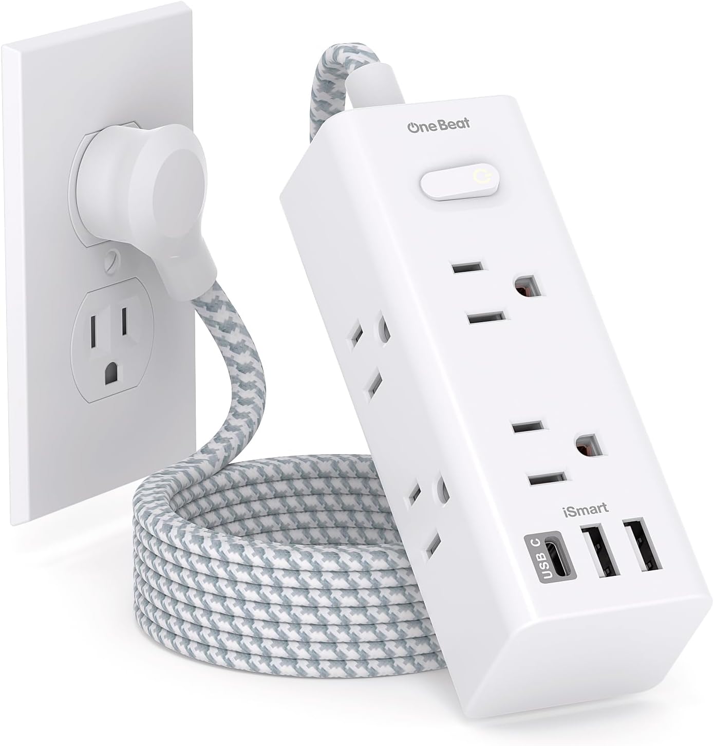 Ultimate Charging Convenience: 6 Outlets, 3 USB Ports, Compact Design