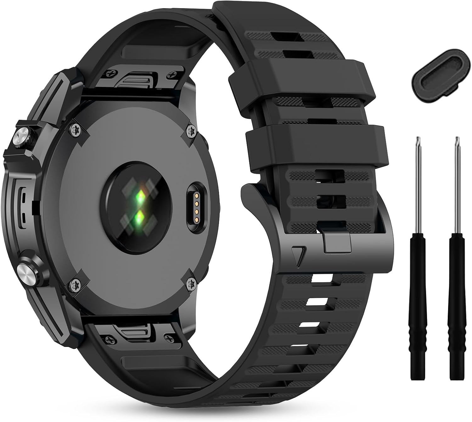 Silicone Sport Band for Garmin Watches - 26mm Compatibility