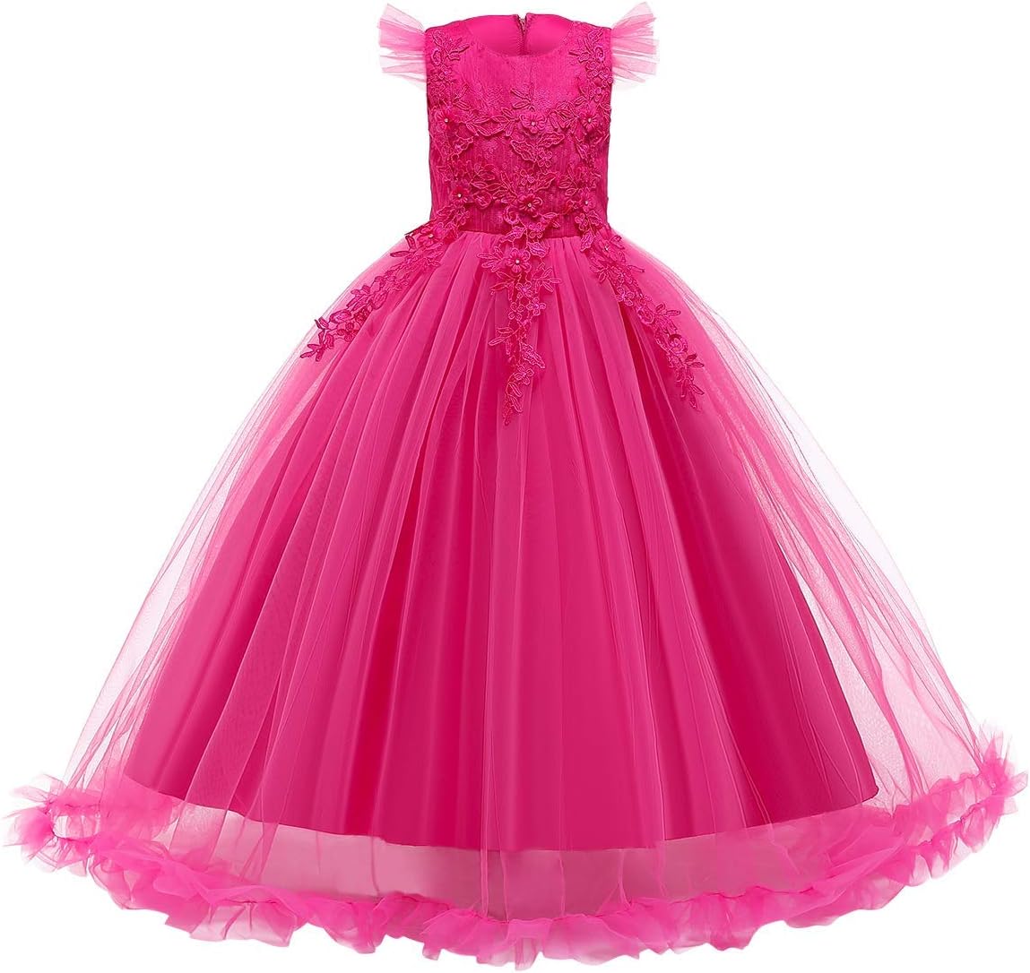Flower Girls Maxi Dress for Weddings and Special Occasions
