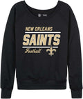 NFL Womens Slouchy Crew Neck Pullover for Women - Lightweight