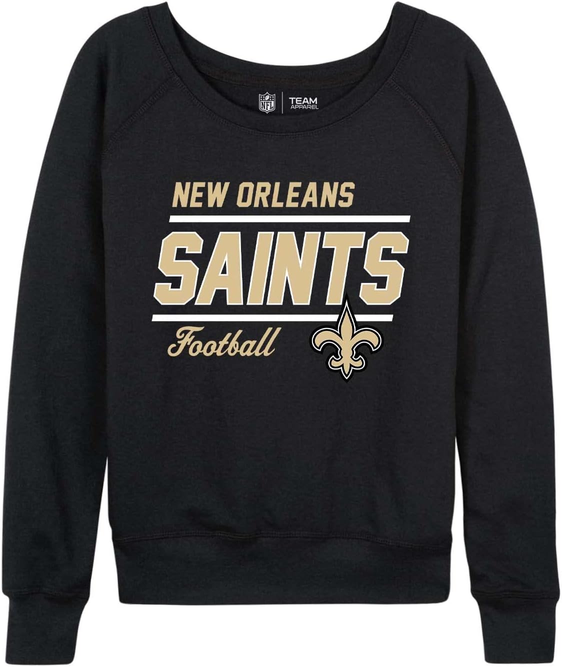 New Orleans Saints Womens Slouchy Crew Neck Pullover Apparel