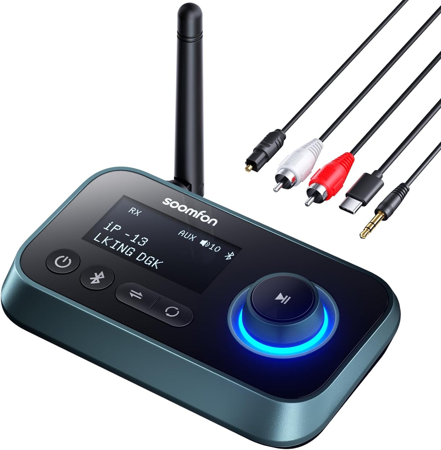 Crystal Clear Sound with SOOMFON Bluetooth 5.0 Transmitter