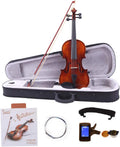 Ktaxon Violin 4/4 Full Size Solid Wood Violin - Starter Kit