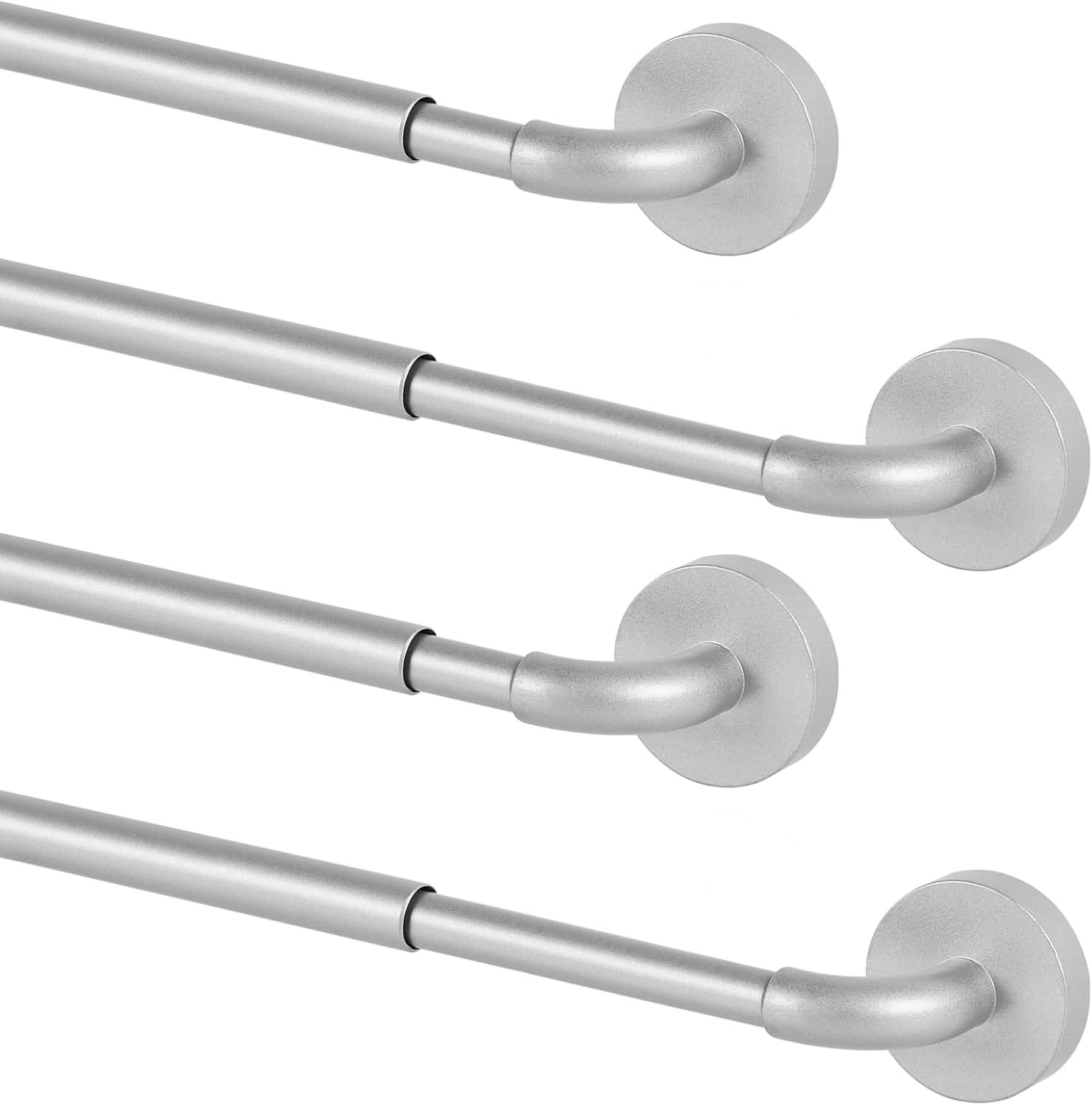TYRON Magnetic Curtain Rods for Door Adjustable 12-18 Inch