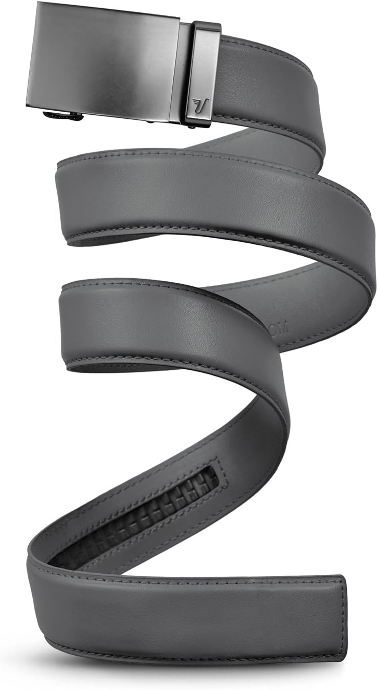 Mission Belt Men's Leather Ratchet Belt for Perfect Fit Every Time