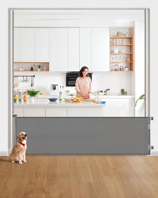 Retractable Baby Gate by DEAR LOV - Extra Wide Safety Gate