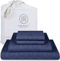Threadmill Cotton 600 TC Queen Sheets Set - Folkstone Blue, Deep