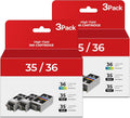 PGI-35 CLI-36 Ink Cartridges Black Color Combo Pack - Mobile Printer