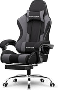 Comfortable GTPLAYER Gaming Chair with Footrest and Lumbar Cushion