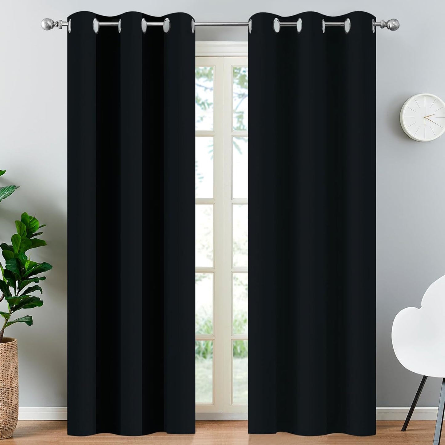 Yakamok Blackout Curtains for Room Darkening and Insulation