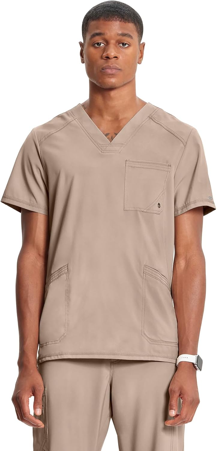 Cherokee Infinity V-Neck Men's Scrub Top for Comfort & Style