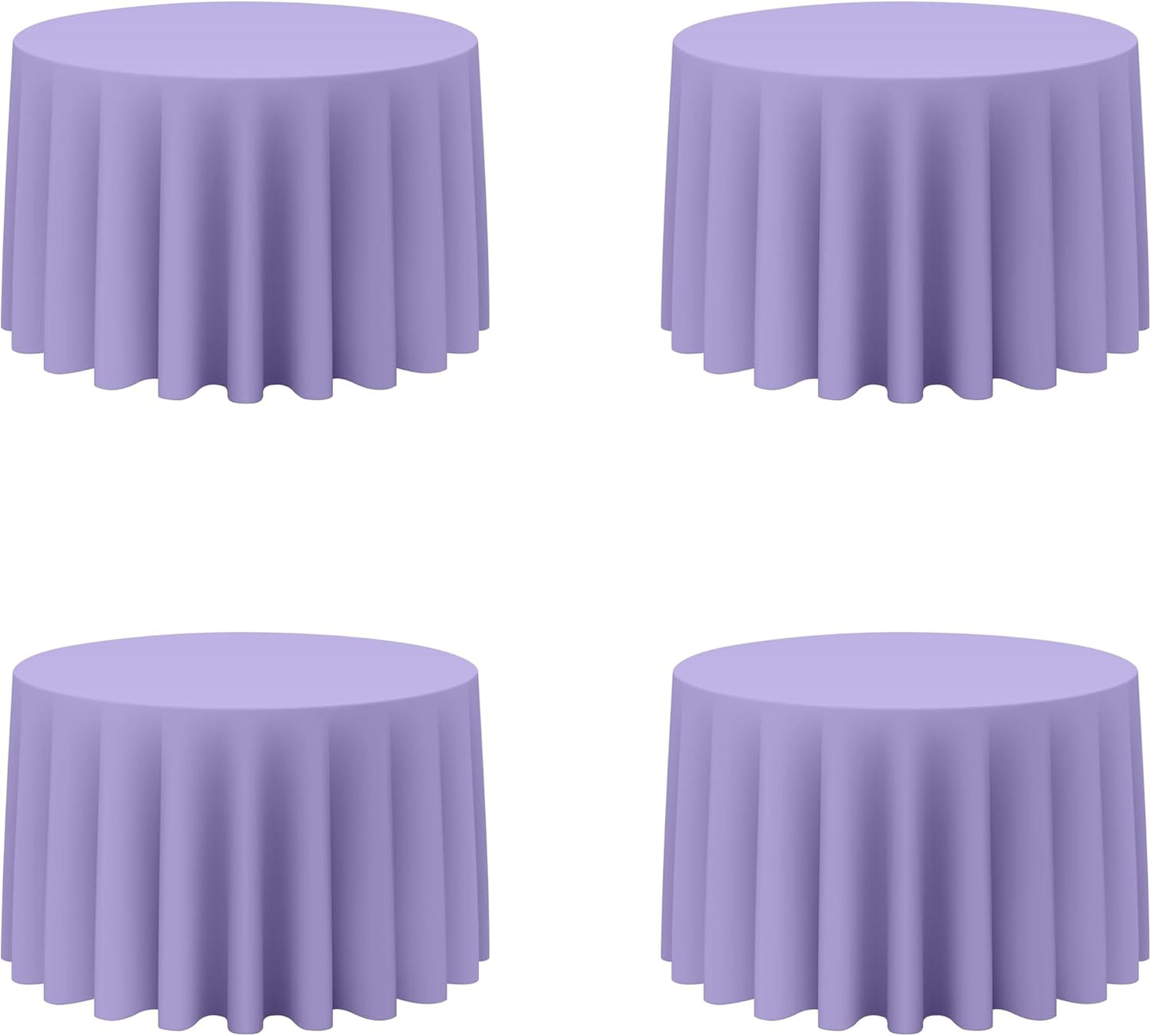 Lavender Round Tablecloths 108 Inch - Elegant Table Covers