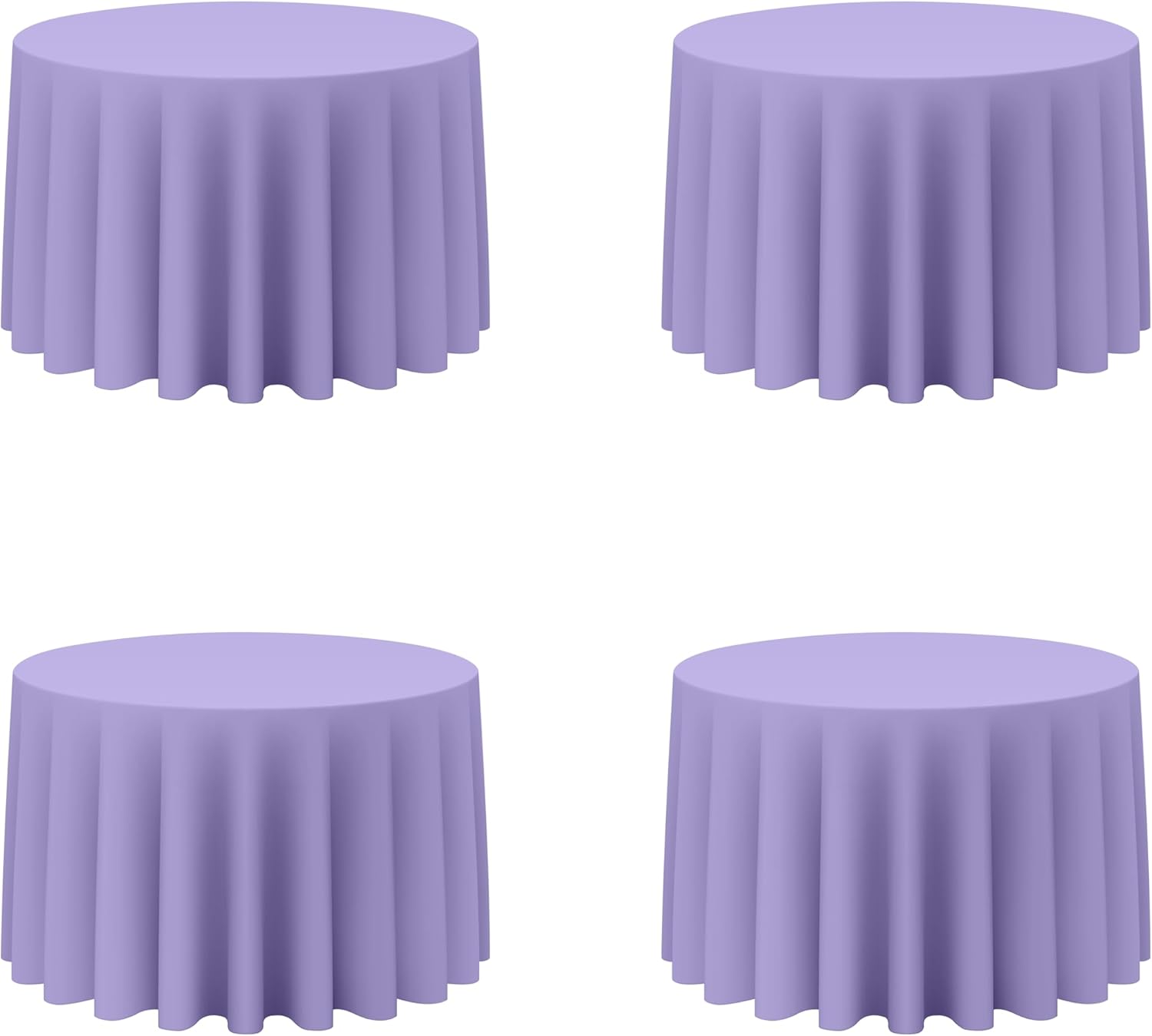 Lavender Round Tablecloths 108 Inch - Elegant Table Covers