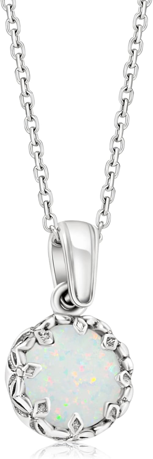 925 Sterling Silver Gemstone Necklace for Women - Dainty Jewelry
