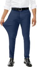 Comdecevis Mens Stretch Dress Pants Slim Fit for Comfort