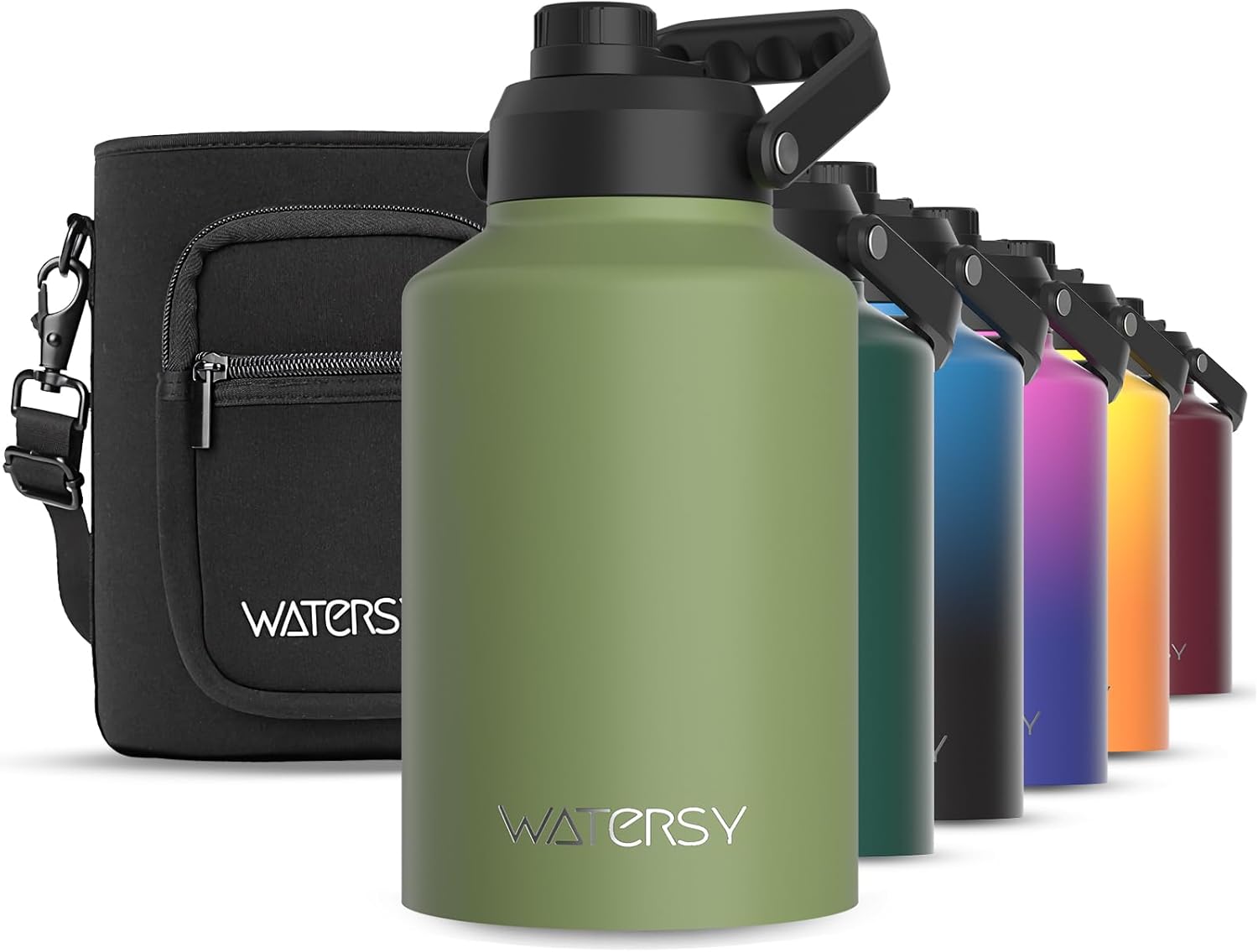 1 Gallon Insulated Water Bottle for Gym, Hiking, and Travel