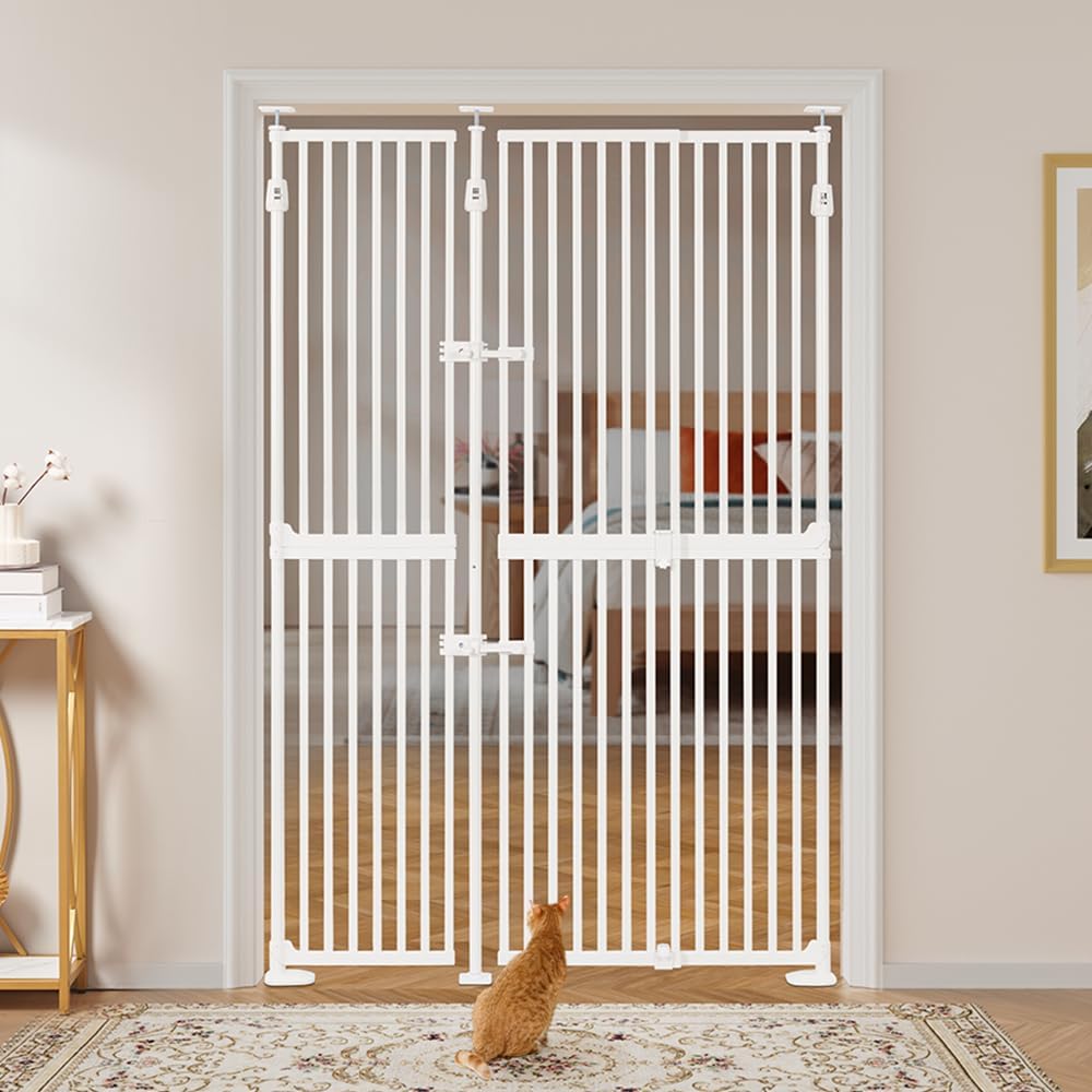 Extra Tall Cat Gate for Doorways and Stairs - 75in High Safety