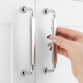 5 in Hole Centers Polished Chrome Cabinet Pulls 10 Pack - Durable