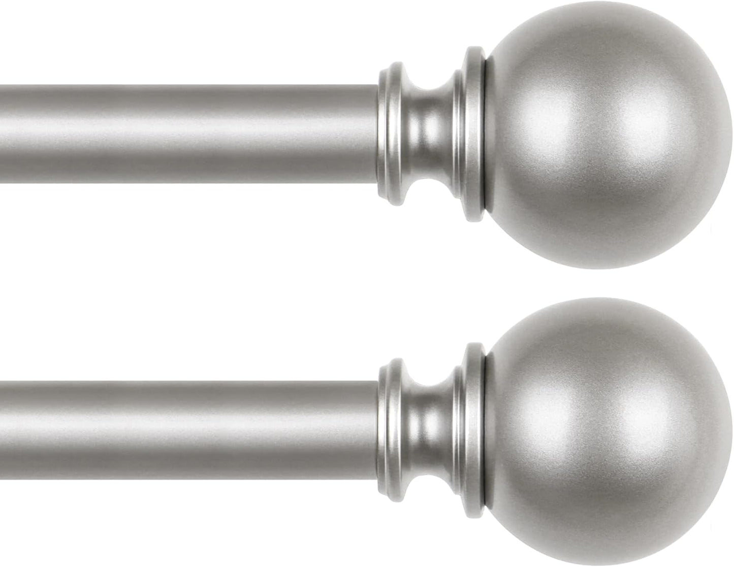 KAMANINA Adjustable Curtain Rods 32 to 58 Inch for Windows