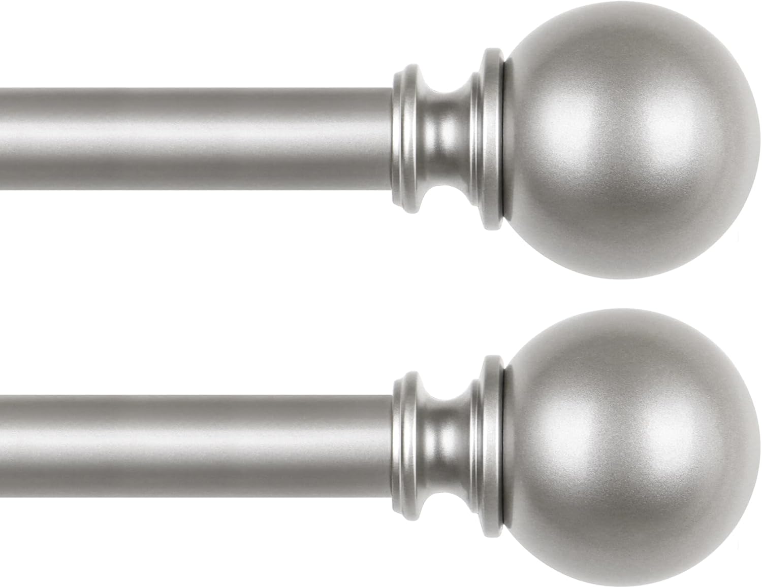 KAMANINA Adjustable Curtain Rods for Windows 48 to 84 Inch