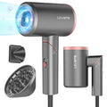 Hair Blow Dryer with Diffuser 1800W Ionic Foldable Travel Dryer - Rose