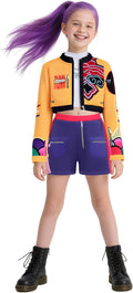 Girls Demon Pop Singer Hunters Costume 3-14 Years - 3-Piece