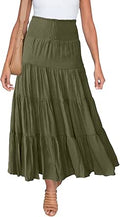 HAEOF Women's Summer Elastic High Waist Boho Maxi Skirt Review