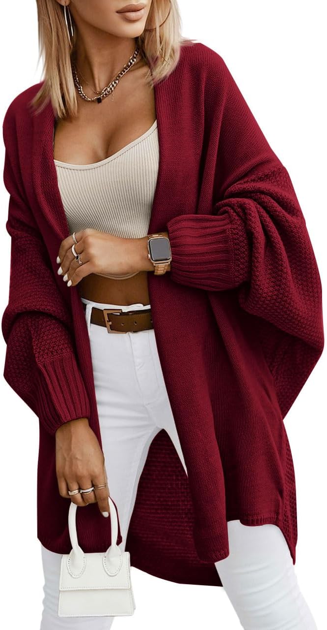 Miladusa Oversized Cardigans for Women - Trendy Fall Fashion