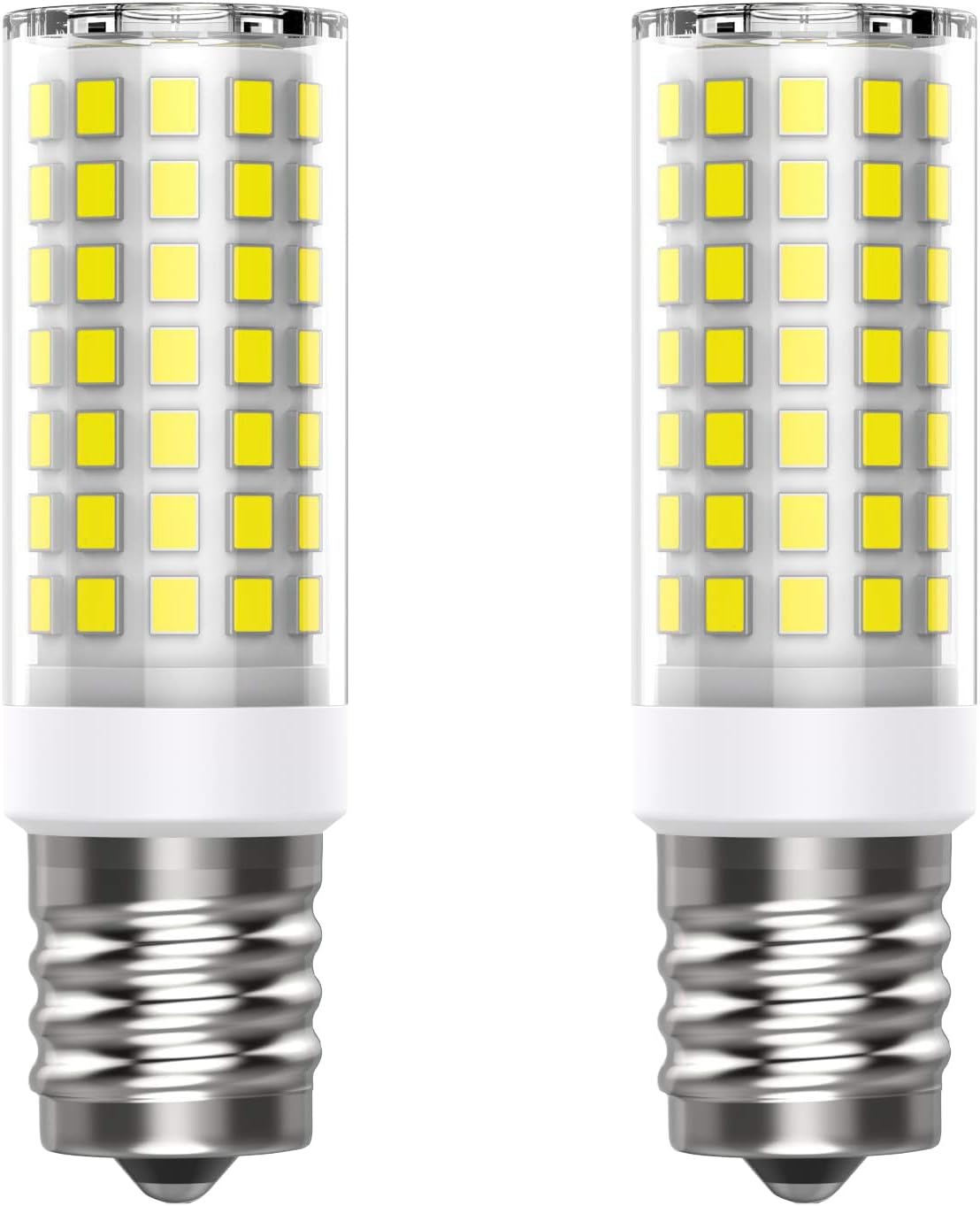 E17 LED Microwave Bulb 2-Pack - Bright 6000K Daylight, 100W Halogen Equivalent