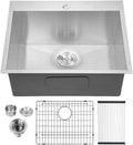 Drop in Laundry Sink 22x22x12 Topmount Single Bowl - Deep Utility Sink