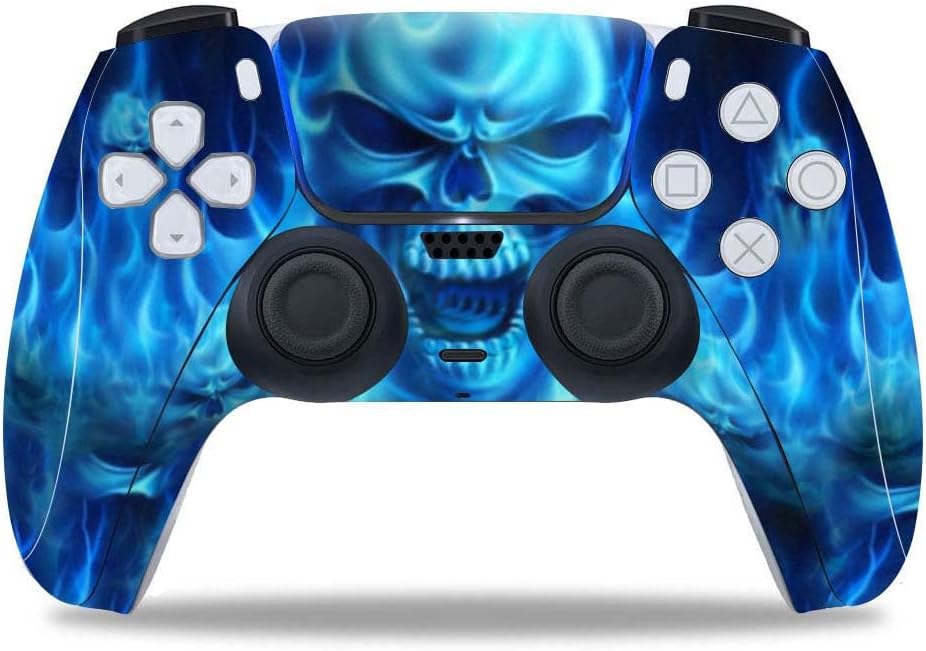 Blue Fire Evil Spirit PS5 Skin - Decorate & Protect Controller