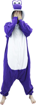 Adult Unisex Pink Yoshi Kigurumi Onesie for Halloween Fun