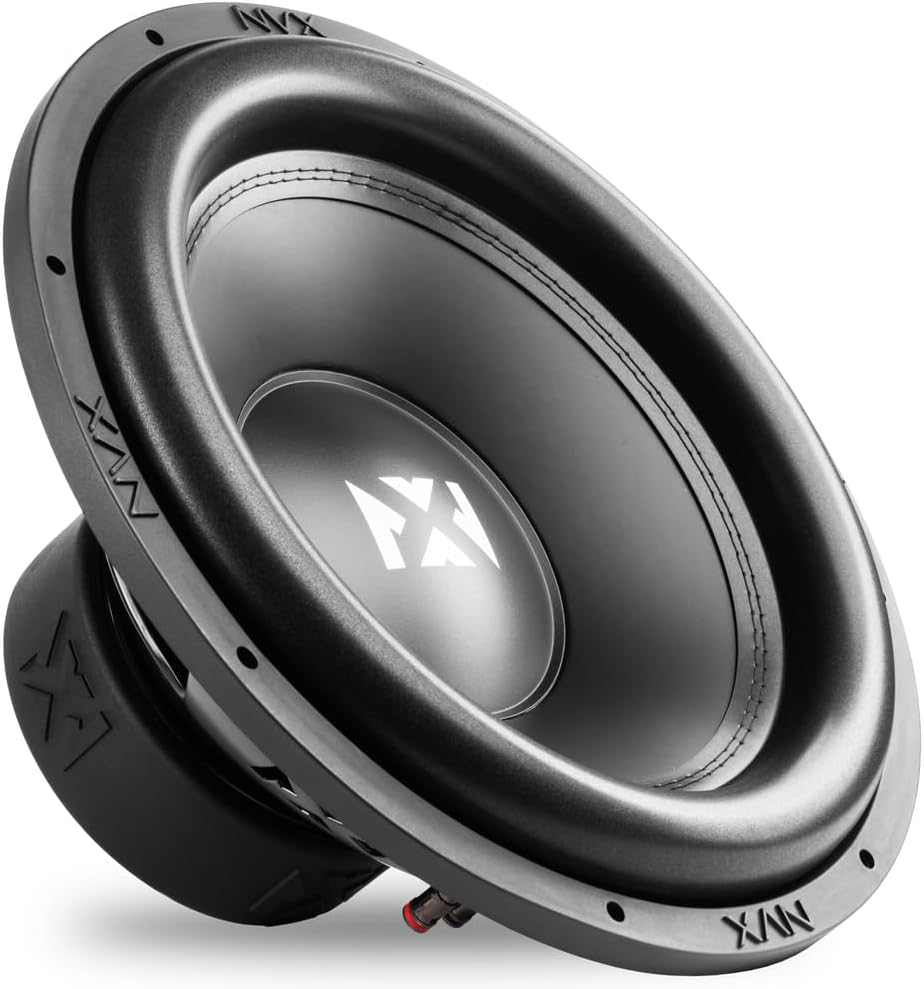 NVX YSW152 15in Dual 2-Ohm Car Subwoofer for Deep Bass