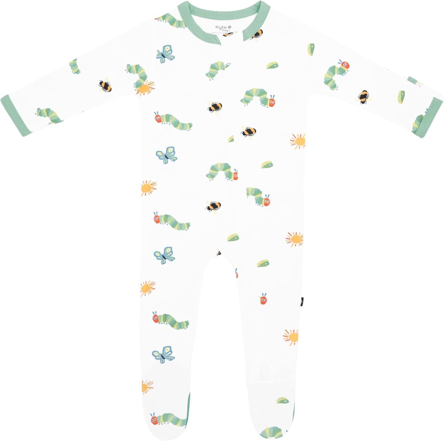 KYTE BABY Unisex Zipper Closure Footies for Infants 0-24 Months