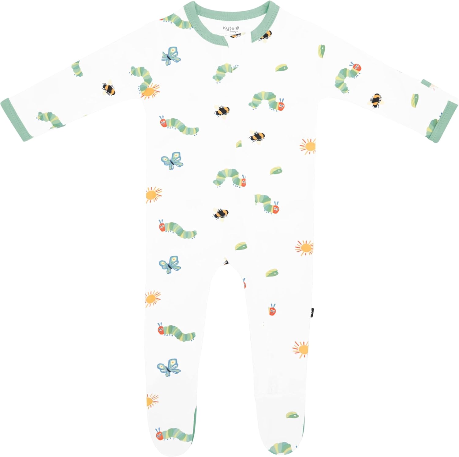 KYTE BABY Unisex Zipper Closure Footies for Infants 0-24 Months