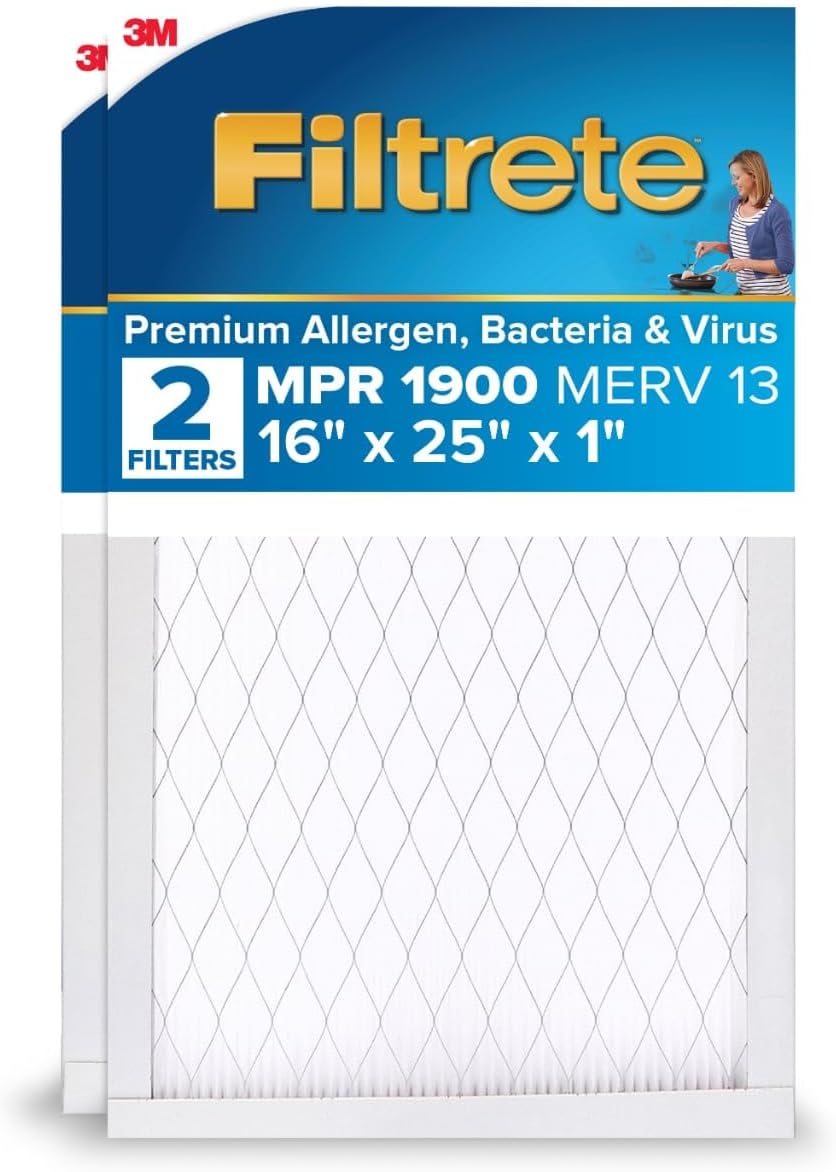 Filtrete 16x25x1 AC Furnace Air Filter for Cleaner Air