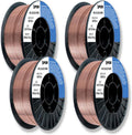 (4 Pack) PGN Solid MIG Welding Wire ER70S-6.035 in - Low Splatter