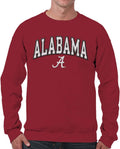 Alabama Crimson Tide Red Crewneck Sweatshirt - Embroidered Logo