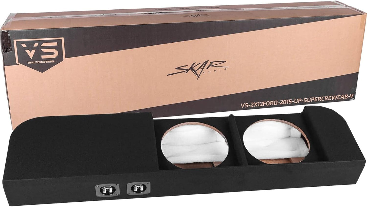 Skar Audio Dual 12 Ported Subwoofer Enclosure for Ford F-150