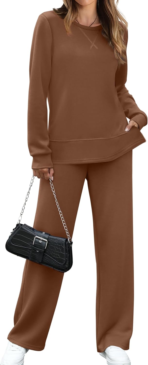 OFEEFAN Women's 2 Piece Lounge Set for Travel and Comfort