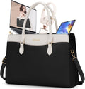 Spacious Waterproof Laptop Bag for Women 15.6 Inch Work Tote