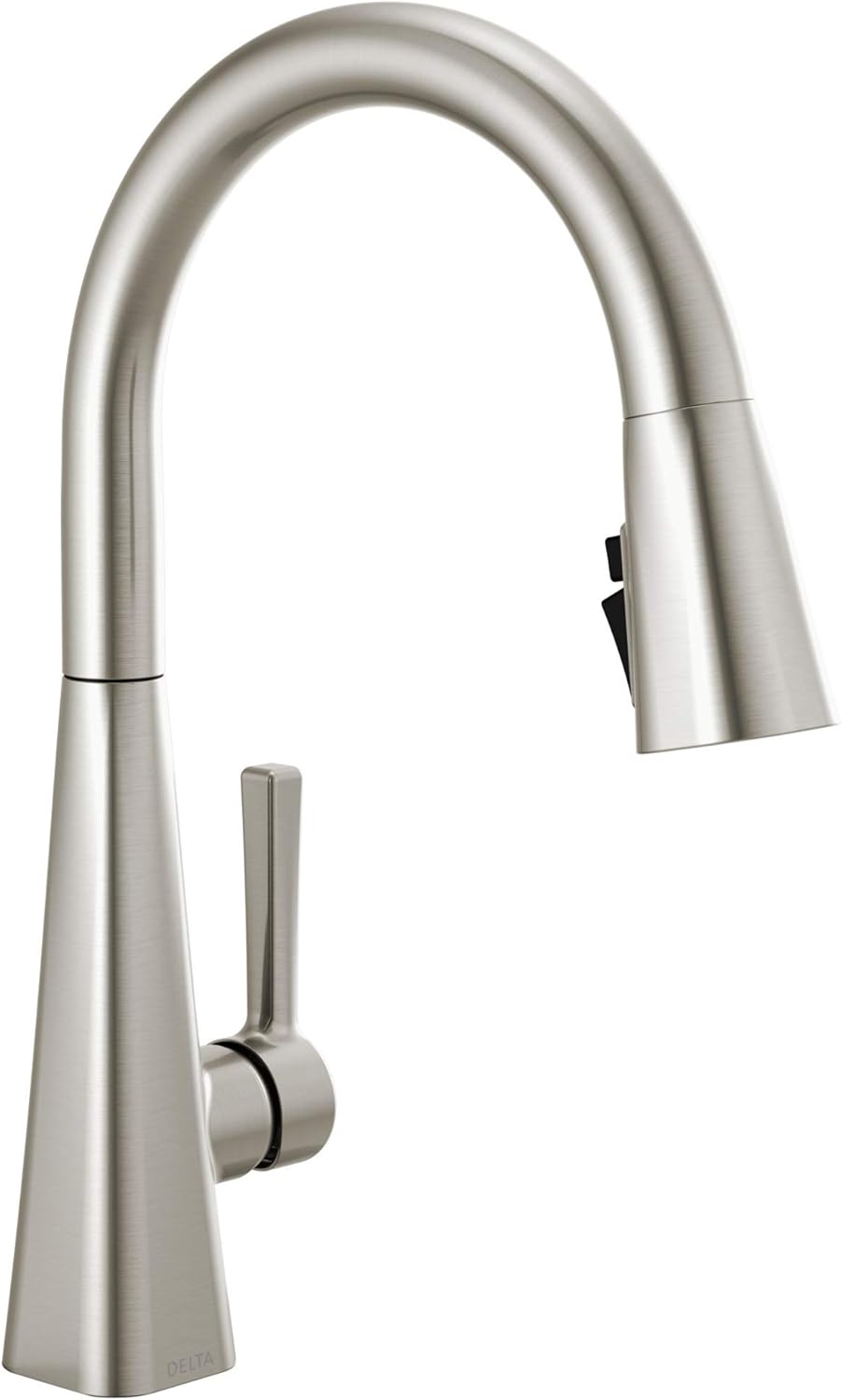 Delta Lenta Brushed Nickel Kitchen Faucet with Pull Down Sprayer