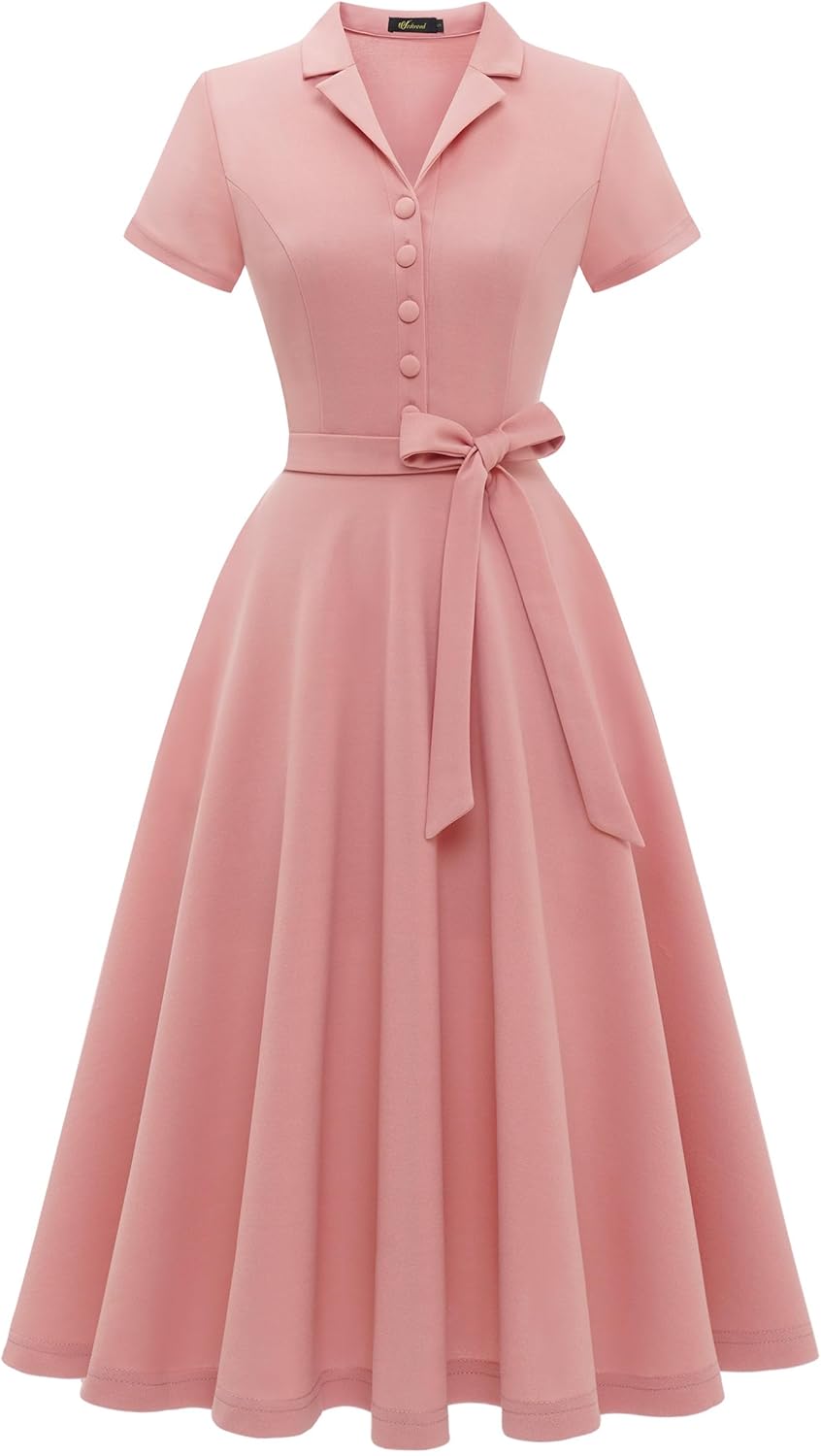 Wedtrend Women's Vintage Tea Dress for Cocktail and Casual Wear