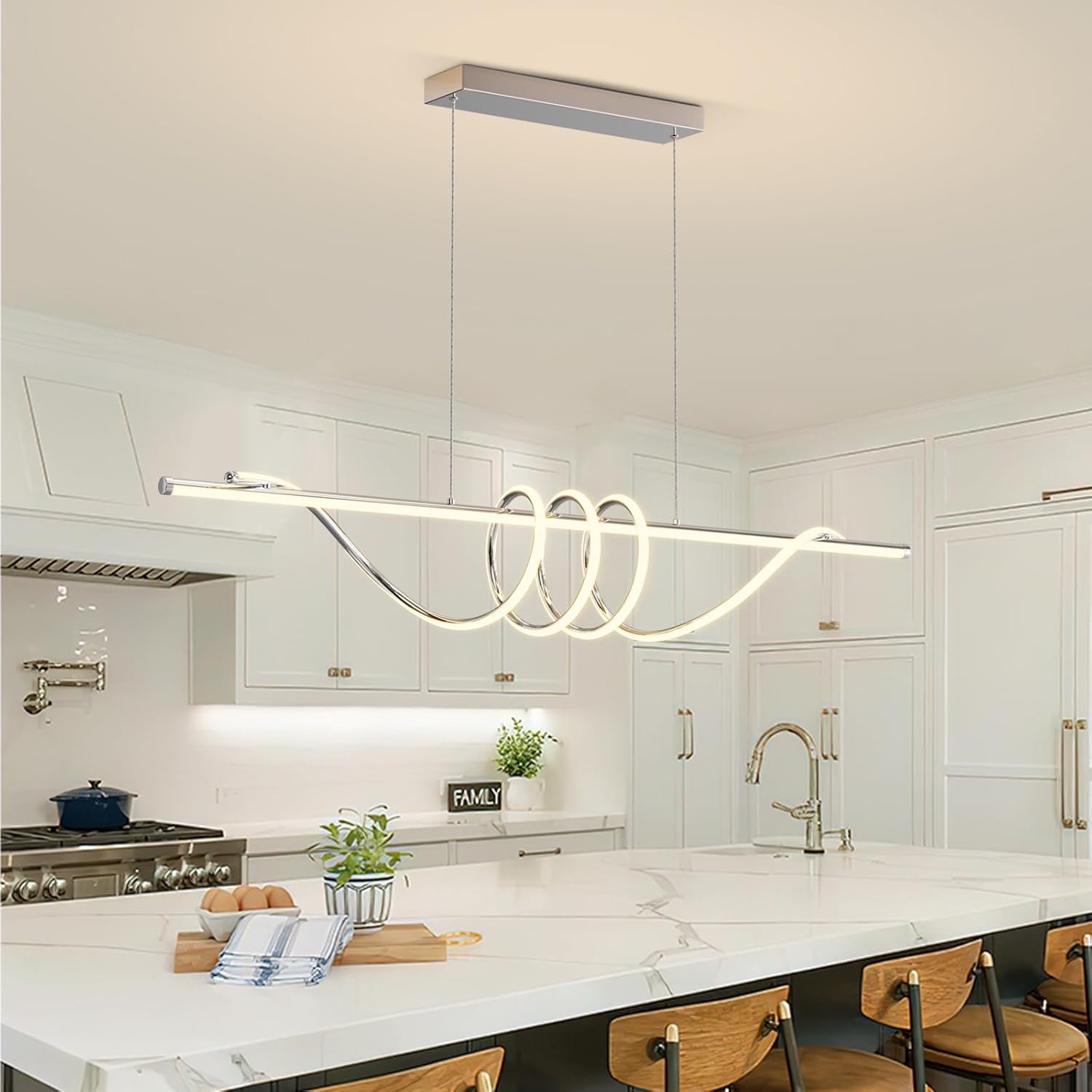 Modern LED Pendant Lights for Kitchen Island and Dining Room