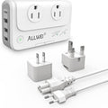 ALLWEI 220V to 110V Travel Voltage Converter - Use Hair Tools Safely